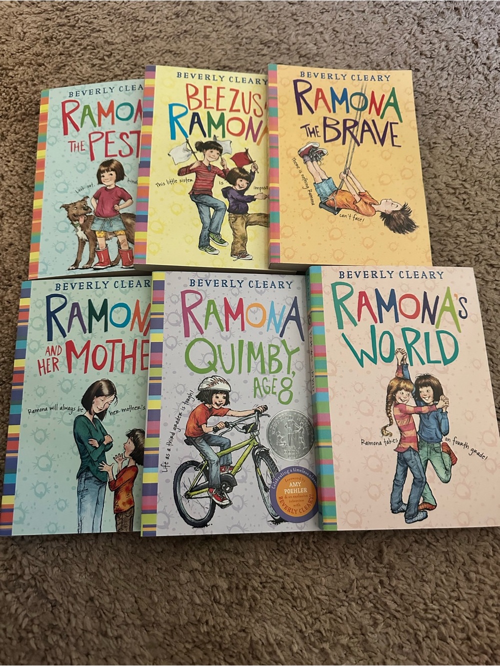 Beverly Cleary Ramona Book Set - Colorful Children's Paperback Collection
